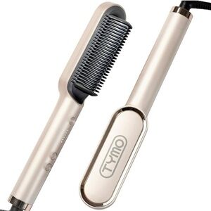 TYMO Hair Straightener Brush with Keratin Ceramic Coating